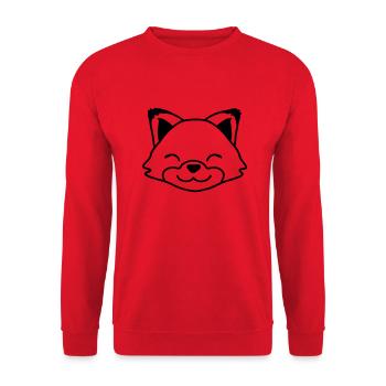Fox Red Fox Wild Animal Clever Forest Inhabitants - Unisex Sweatshirt - red - Front - Alina (178cm) & Michal (187cm)