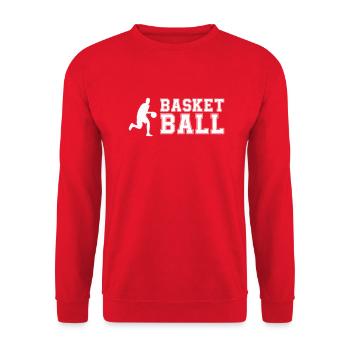 basket-ball - Sweat-shirt Unisexe - rouge - Devant - Alina (178cm) & Michal (187cm)