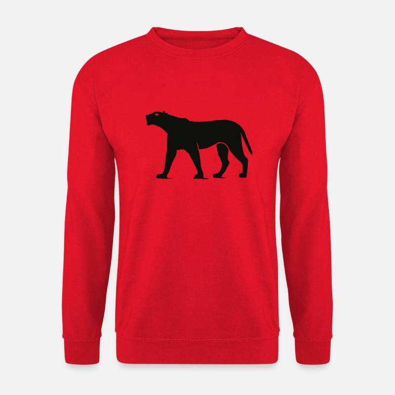 panther animal - Unisex Pullover - Rot