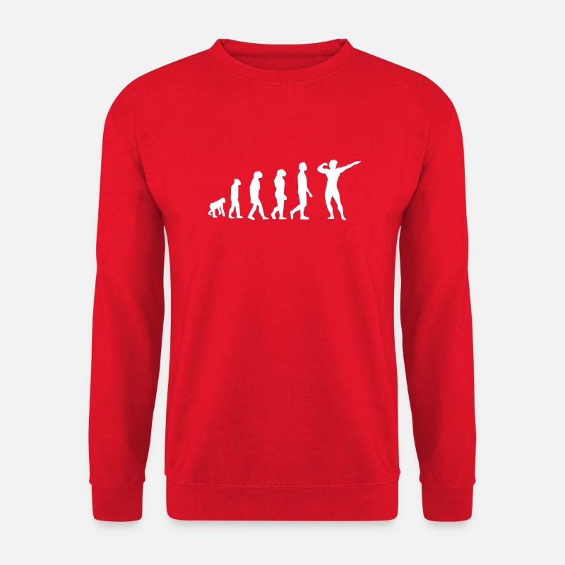 Bodybuilding evolution - Unisex Sweatshirt - red