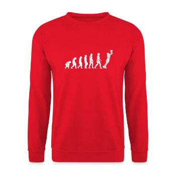 Basketballspieler Basketball Basketballteam - Unisex Pullover - Rot - Vorne - Alina (178cm) & Michal (187cm)