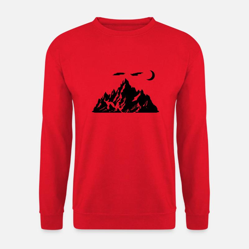 mountain halbmond - Unisex Pullover - Rot