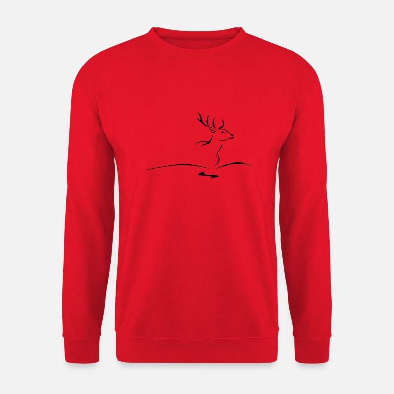 Jagd Schnitzerei Peter - Unisex Pullover - Rot