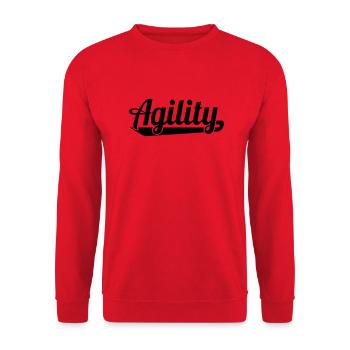 Agility - Unisex Pullover - Rot - Vorne - Alina (178cm) & Michal (187cm)