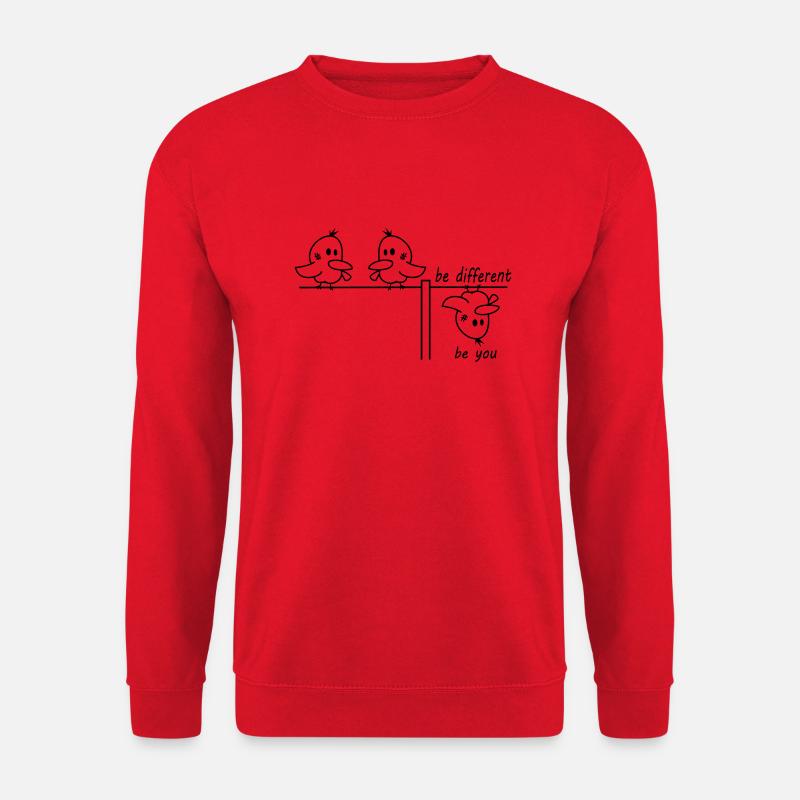 be different be you bird - Unisex Sweatshirt - red