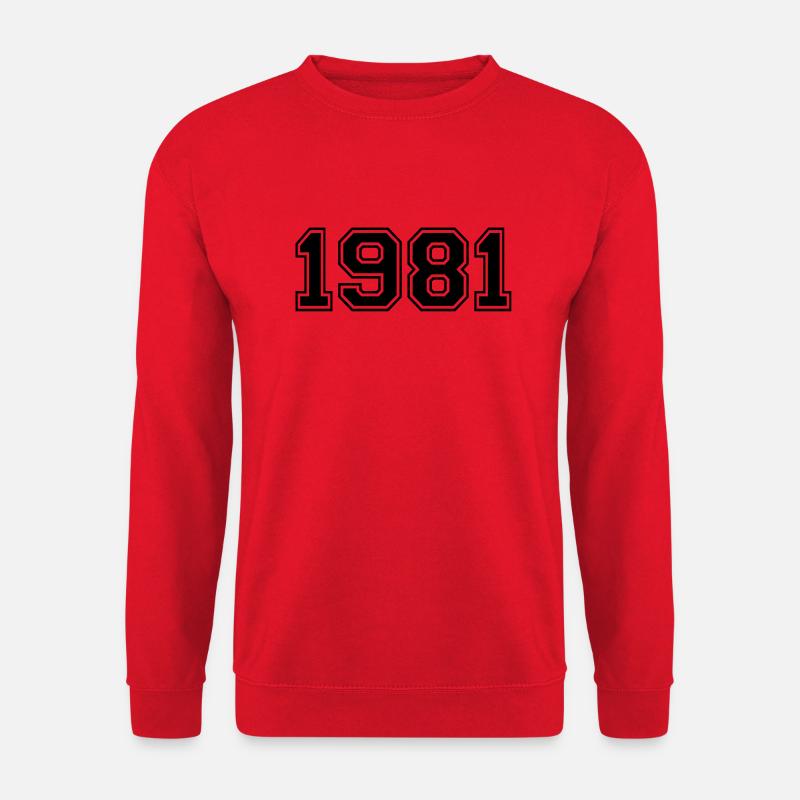 1981 - Unisex Pullover - Rot