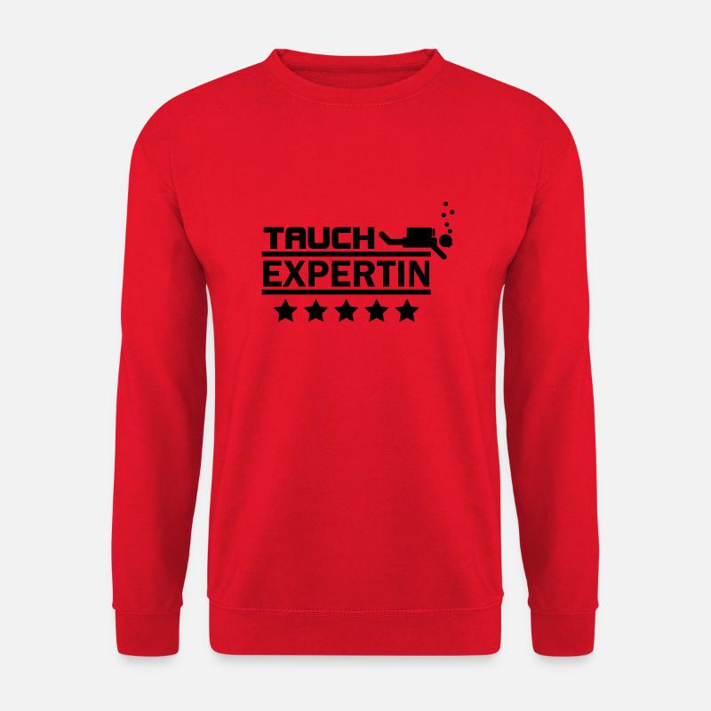 tauch expertin - Unisex Pullover - Rot