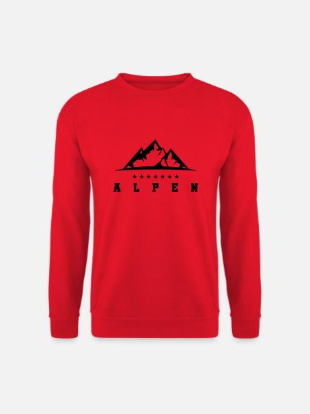 alpen berge - Unisex Pullover - Rot