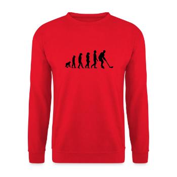 Hockey sur glace - Sweat-shirt Unisexe - rouge - Devant - Alina (178cm) & Michal (187cm)