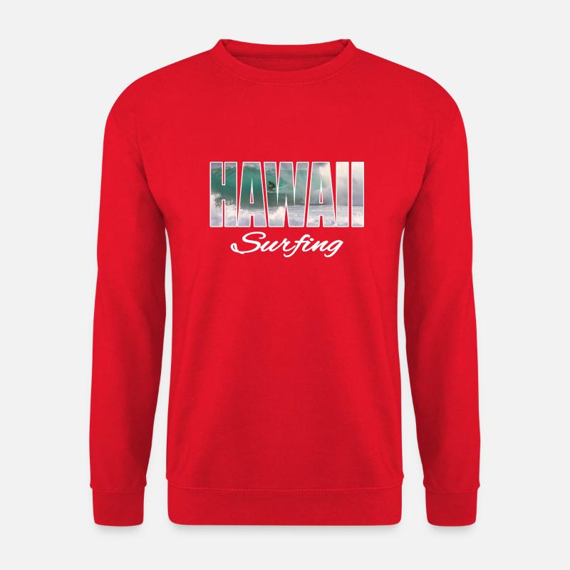 hawaii surfing - Unisex Pullover - Rot