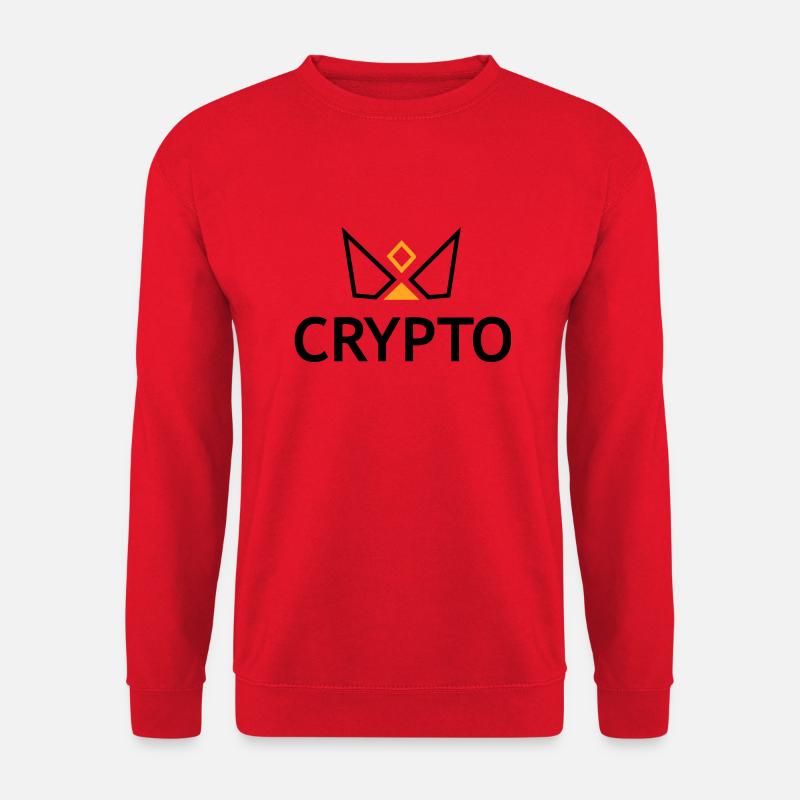 Crypto Bitcoin Trading - Unisex Pullover - Rot