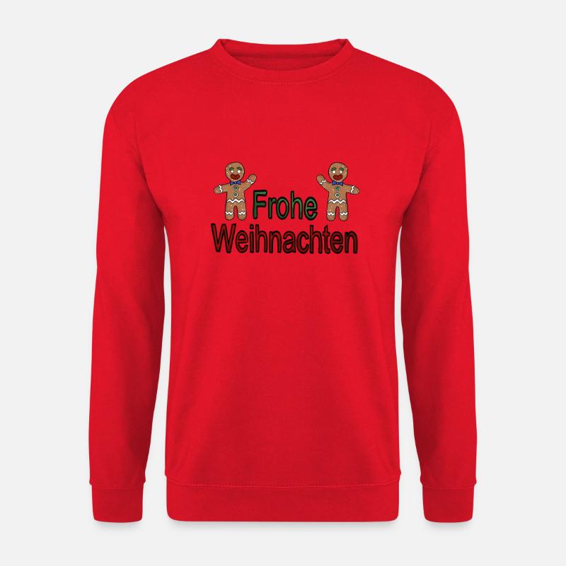 Frohe Weihnachten Lebkuchen - Unisex Pullover - Rot