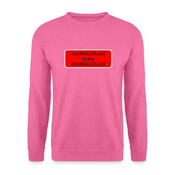 dehäm iss dehäm - Unisex Pullover - Pink - Vorne