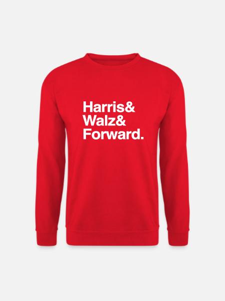 Kamala Harris & Tim Walz 2024 Support Shirt - Unisex Pullover - Rot