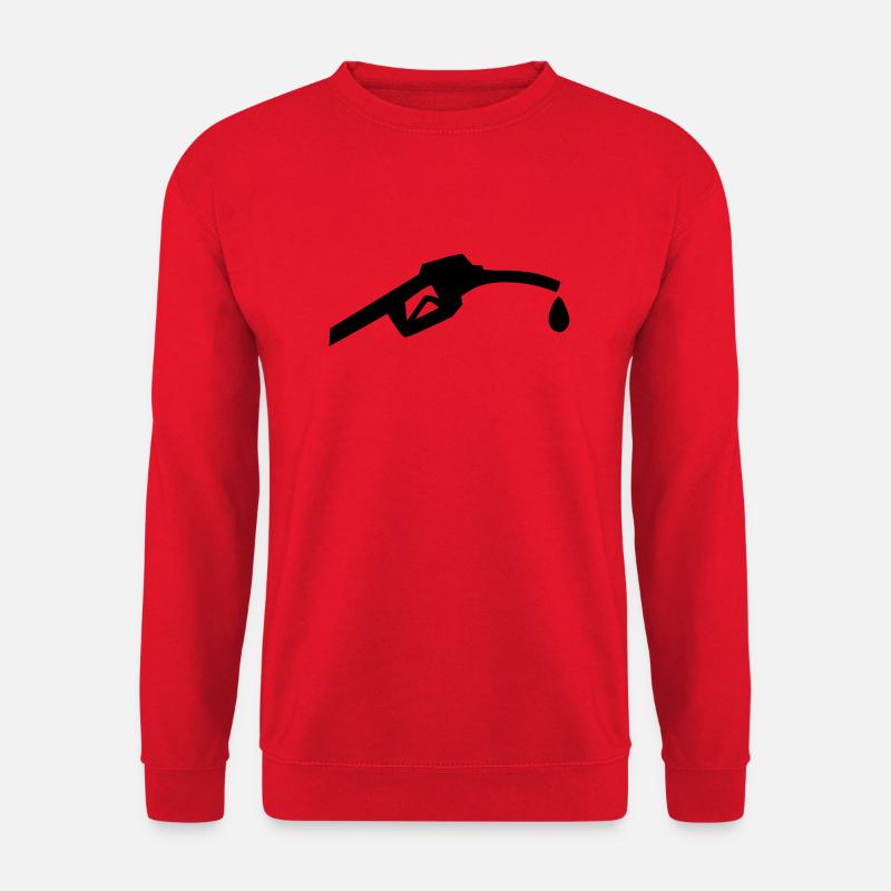 Benzin Petroleum Zapfsäule - Unisex Pullover - Rot