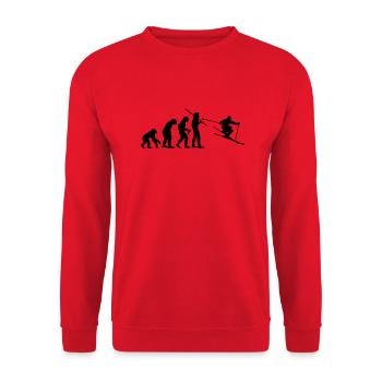Evolution de ski - Sweat-shirt Unisexe - rouge - Devant - Alina (178cm) & Michal (187cm)