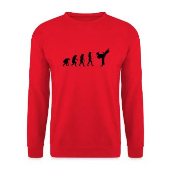 fight evolution frauen - Unisex Pullover - Rot - Vorne - Alina (178cm) & Michal (187cm)
