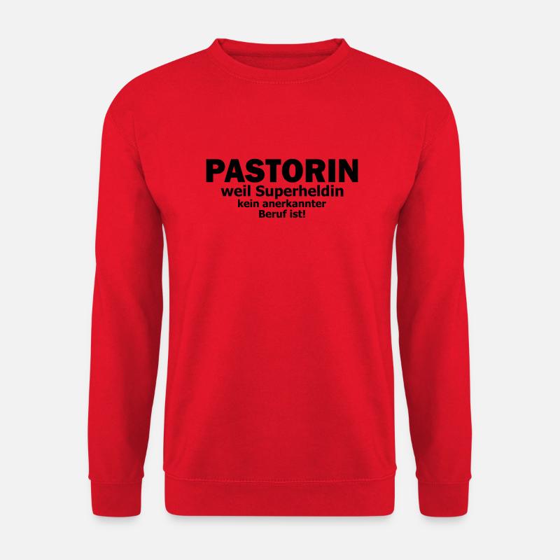 pastorin - Unisex Pullover - Rot