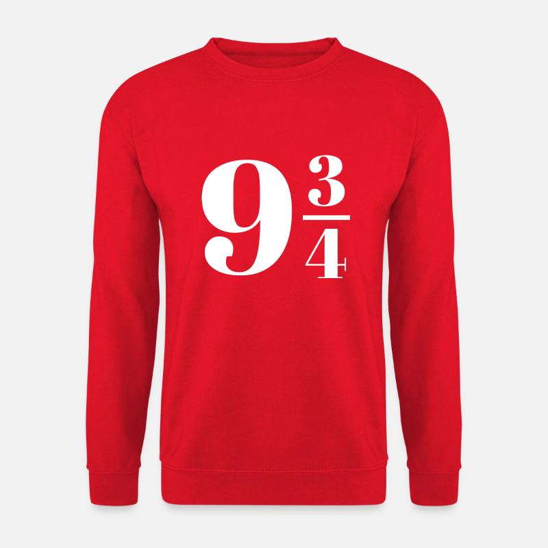 Bahngleis Neundreiviertel 9 3/4 - Unisex Pullover - Rot