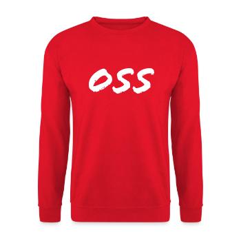 Oss - Unisex Pullover - Rot - Vorne - Alina (178cm) & Michal (187cm)