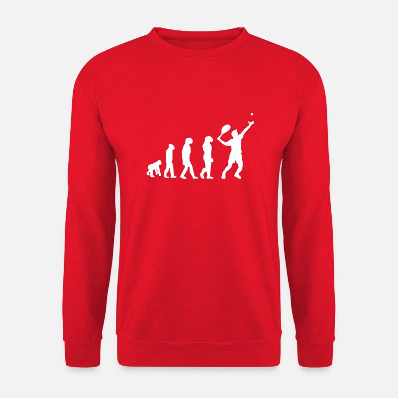 tennis evolution - Unisex Sweatshirt - red