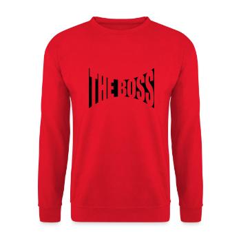 The Boss Design - Unisex Sweatshirt - red - Front - Alina (178cm) & Michal (187cm)