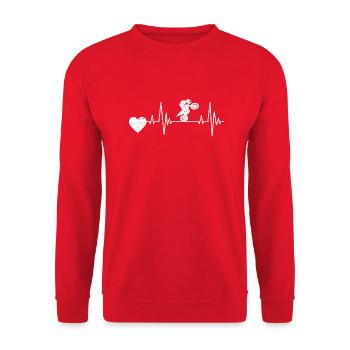 Motocross Motocycliste Moto Fan de moto - Sweat-shirt Unisexe - rouge - Devant - Alina (178cm) & Michal (187cm)