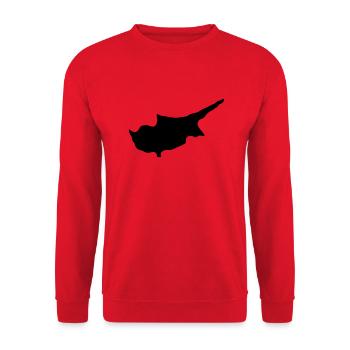 Chypre - Sweat-shirt Unisexe - rouge - Devant - Alina (178cm) & Michal (187cm)