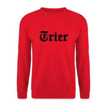 Trier - Unisex Pullover - Rot - Vorne - Alina (178cm) & Michal (187cm)