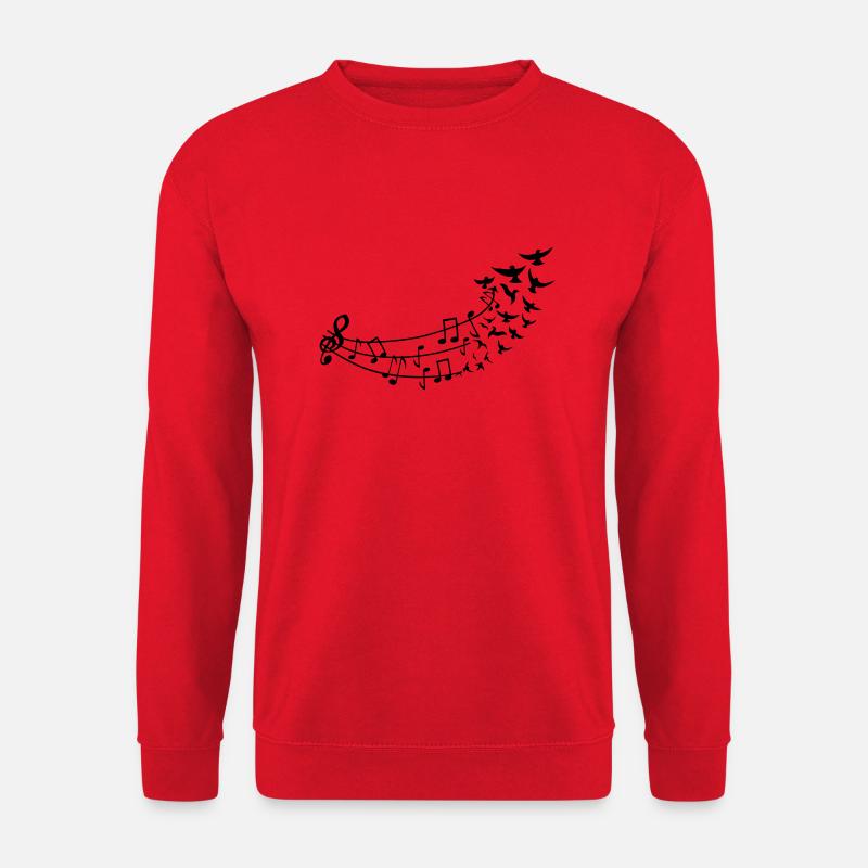 fliegende_noten - Unisex Pullover - Rot