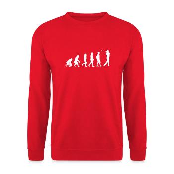 Golfer Golf Evolution Development golf clubs - Unisex Sweatshirt - red - Front - Alina (178cm) & Michal (187cm)