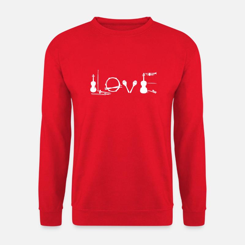 Love Music - Unisex Pullover - Rot