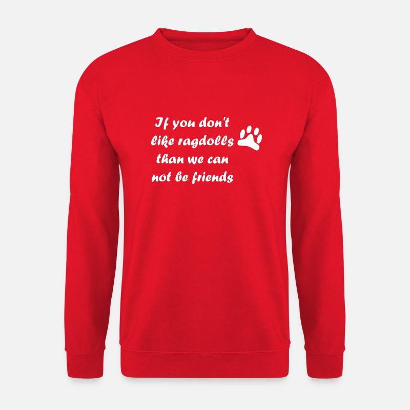 Ragdoll Saying - Unisex Sweatshirt - red