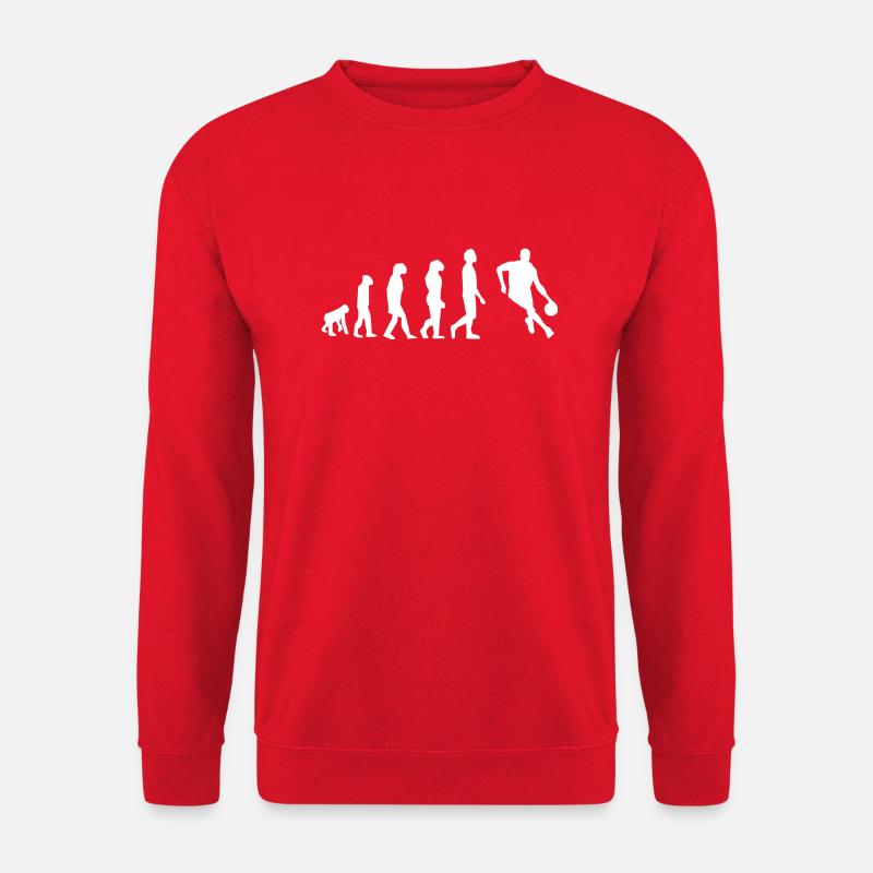 Basketball-Evolution - Unisex Pullover - Rot