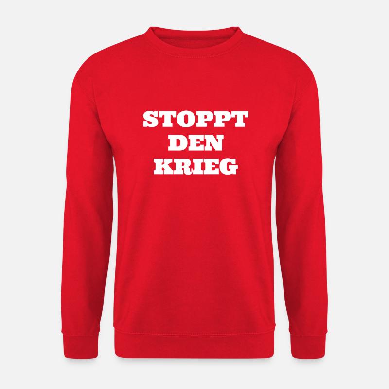 Stoppt den Krieg - Unisex Pullover - Rot