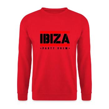 Ibiza Party Crew - Unisex Sweatshirt - red - Front - Alina (178cm) & Michal (187cm)