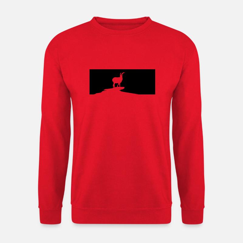 Goat - (2) - Unisex Sweatshirt - red