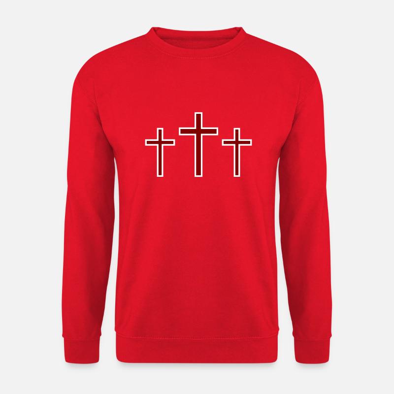 Drei Kreuze - Unisex Pullover - Rot
