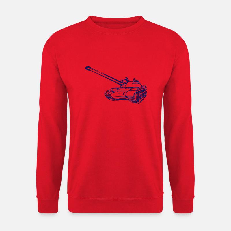Tank Sketch - Unisex Pullover - Rot