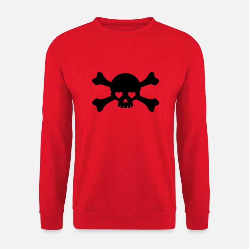 eyes skull - Unisex Sweatshirt - red