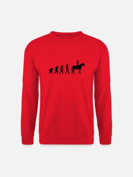 reiterin evolution frauen - Unisex Pullover - Rot