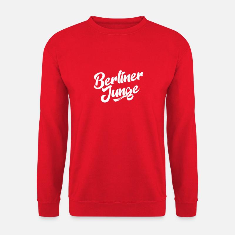 Berliner Junge - Cooler Spruch - Berlin - Germany - Unisex Pullover - Rot