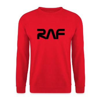 BLACK R A F Rien a foutre rienafoutre espace n a s - Sweat-shirt Unisexe - rouge - Devant - Alina (178cm) & Michal (187cm)