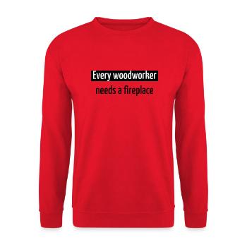 awesome gift geek arborists fun jackhammer - Unisex Pullover - Rot - Vorne - Alina (178cm) & Michal (187cm)