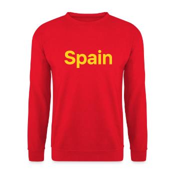Spanien - Unisex Pullover - Rot - Vorne - Alina (178cm) & Michal (187cm)