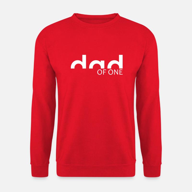 Vater eines Kindes - PAPA - Unisex Pullover - Rot