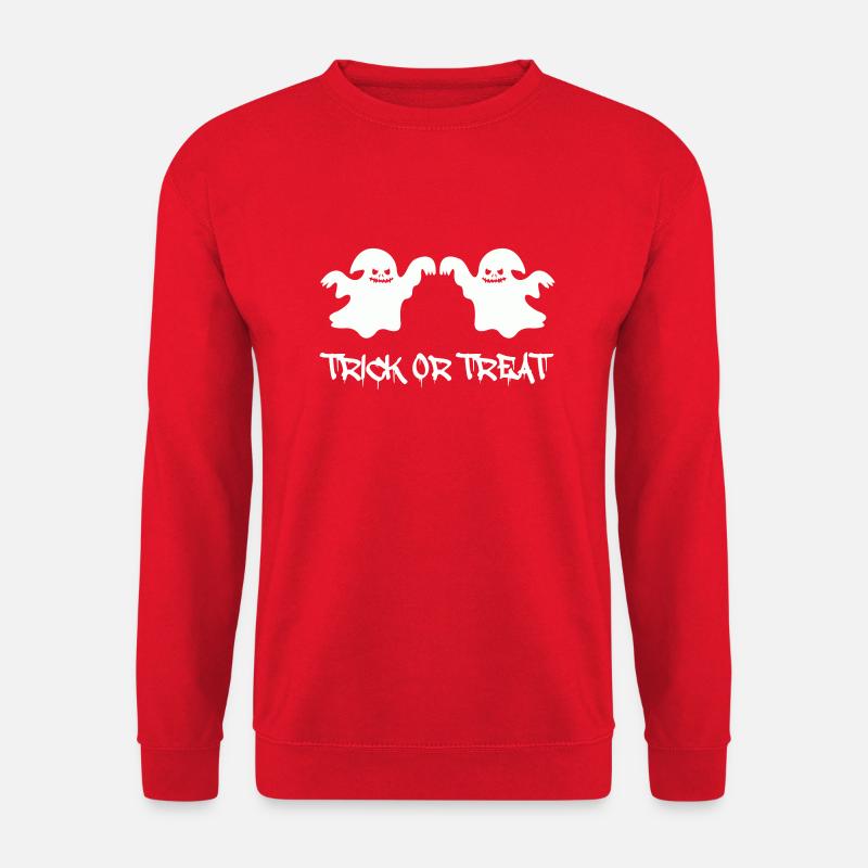 ghosts trick or treat - Unisex Pullover - Rot
