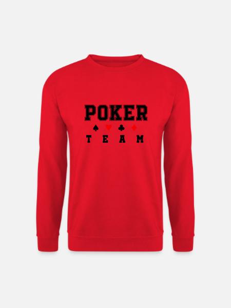 poker team - Unisex Pullover - Rot