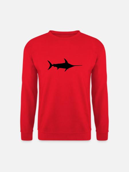 Schwertfisch Ozean Fisch Delphin - Unisex Pullover - Rot