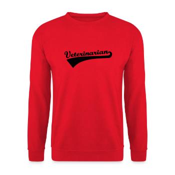 Tierarzt - Unisex Pullover - Rot - Vorne - Alina (178cm) & Michal (187cm)